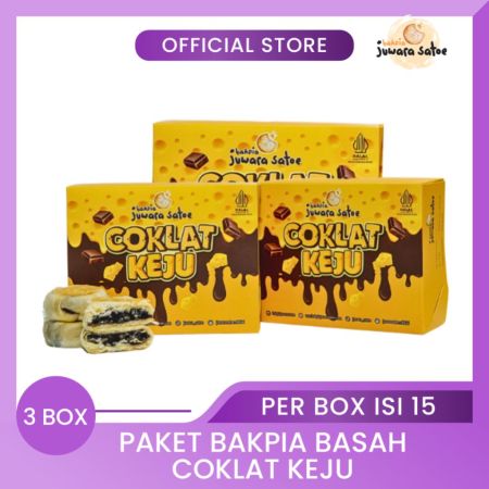 [ 3 BOX ] PAKET COKJU BAKPIA BASAH COKLAT KEJU - BAKPIA JUWARA SATOE