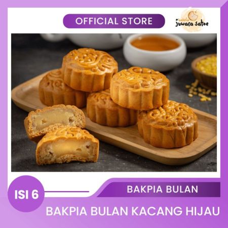 [ ISI 6 ] BAKPIA BULAN KACANG HIJAU - BAKPIA JUWARA SATOE